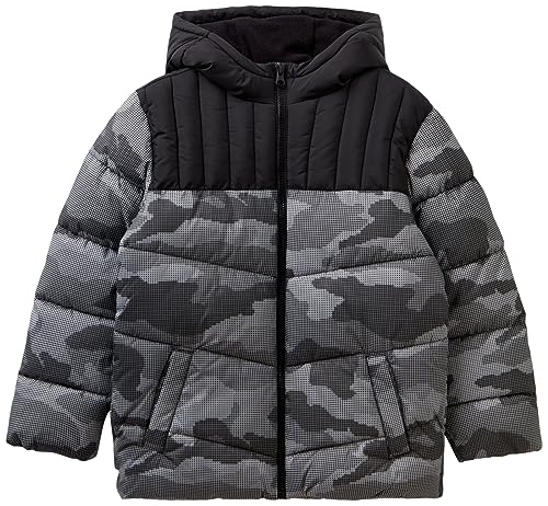 United Colors of Benetton Kurtka Dla dzieci i młodzieży, Grigio Camouflage 67z, S