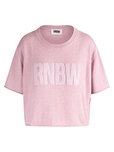 RNBW Damski sweter z okrągłym dekoltem, liliowy, normalny, fioletowy, XS