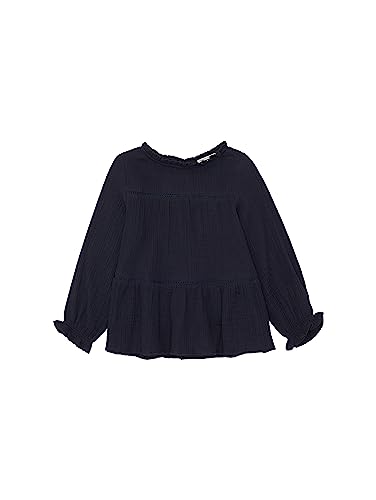 TOM TAILOR Dziewczęca bluzka z falbanką, 10668-sky Captain Blue, 92/98 cm