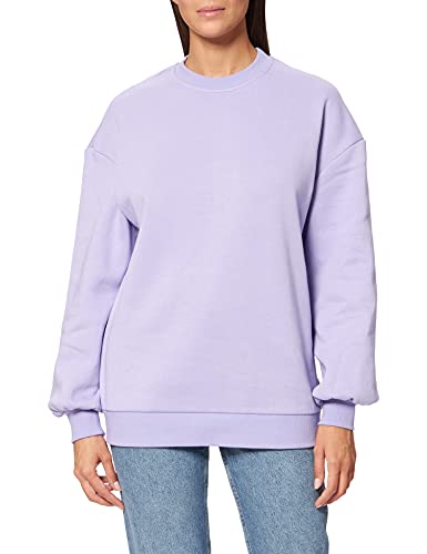 Urban Classics Damska bluza z kapturem Organic Oversized Crew, lawendowy, M