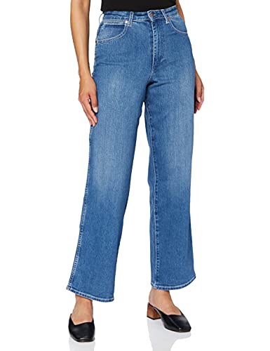 Wrangler Dżinsy damskie Mom Relaxed, Niebieski (Taniec ze mną 187), 30W / 34L