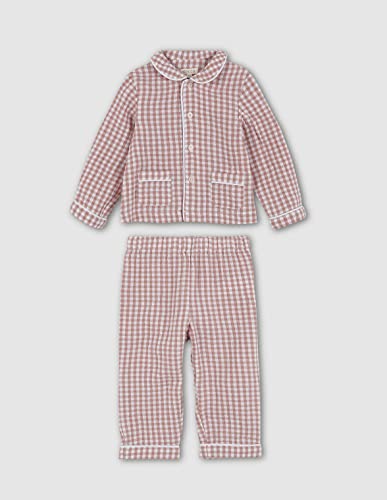 Gocco Pijama Nude Cuadro Vichy De Gasa zestaw piżamowy dla chłopców, nude, 18-24 miesi?cy