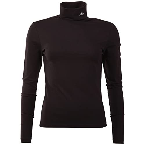 Kappa Damska koszulka Ledi, krój slim fit, Caviar, XL