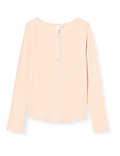 Little Pieces Damska bluzka z długim rękawem Lptaya Ls Button Top Noos, Cameo Rose