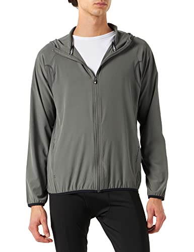 Champion Męska kurtka outdoorowa C-tech z kapturem, Pistolet metalowy szary, S