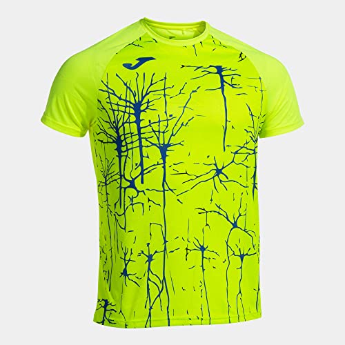 Joma Męski T-shirt z krótkim rękawem, Elite Ix, neonowy żółty, XS