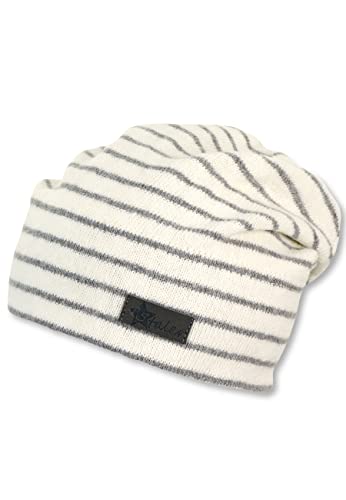Sterntaler Czapka beanie w paski, uniseks, écru, 47