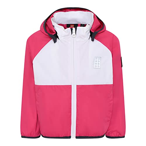 LEGO Mädchen Regenjacke Windjacke 5.000 Wassersäule Atmungsaktiv Winddicht LWJochy 206 kurtka, 432 liliowy różowy, 134