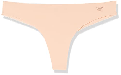 Emporio Armani Women's Second Skin Microfiber Thong Majtki Stringi Damskie, Apricot, XL