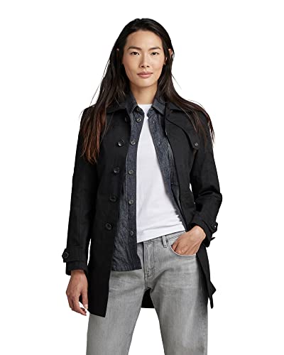 G-STAR RAW Damska kurtka Minor Trench, Czarny (Dk Black D389-6484), XXS