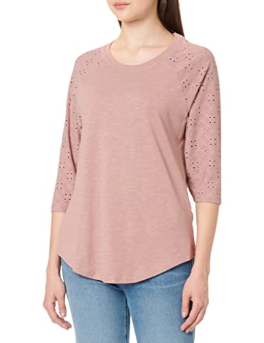 ONLY Women's ONLCATHY 3/4 Mix TOP CS JRS koszulka z długim rękawem, Ash Rose, XS, popielaty ró? (Ash Rose), XS