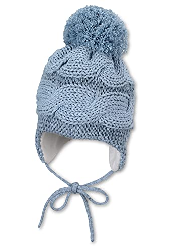 Sterntaler Strickmütze Zopfringel Czapka dla dzieci, niebieski, 41