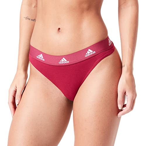 Adidas Sports Underwear Damskie majtki stringi, Legacy Burgundy, M