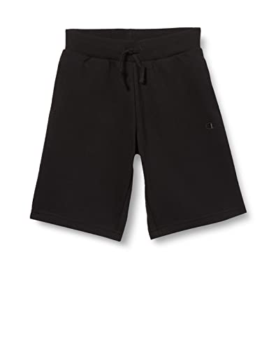 Champion Dziecięce i młodzież Rochester 1919 Bermudy szorty z logo C, czarne, 7-8 lat, czarny, 7-8 Lat