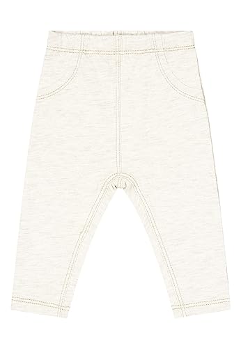 SALT AND PEPPER Legginsy dla dziewczynek uniseks, Oatmeal Mel, 56