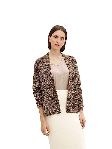TOM TAILOR Damski kardigan z kieszeniami 1034059, 30668 - Tarmac Khaki Melange, L