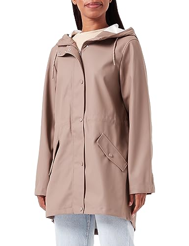 Bestseller A/S Damska kurtka VMMALOU Coated NOOS Kurtka, Brown Lentil, XL, Brown Lentil, XL