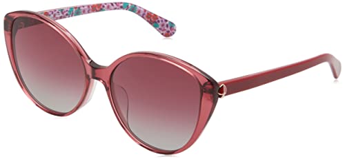Kate Spade Everly/F/S, okulary burgundowe, 59 damskie, bordowe, bordowy