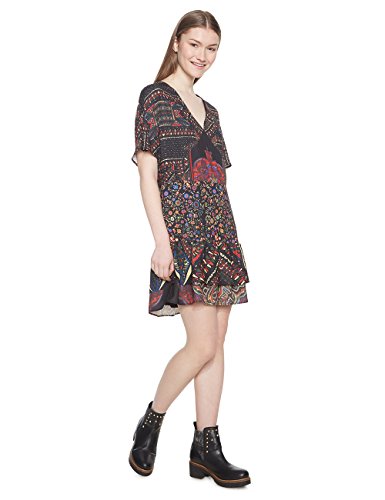 Desigual Damska sukienka Vest_gina, czarny (Negro 2000), 36
