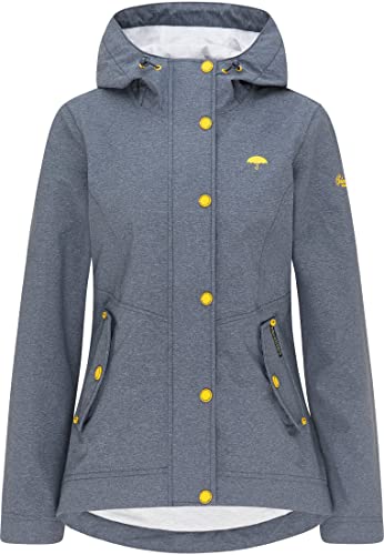 Schmuddelwedda Kurtka przeciwdeszczowa damska 34312104, Maryna dymna, melanż, XL