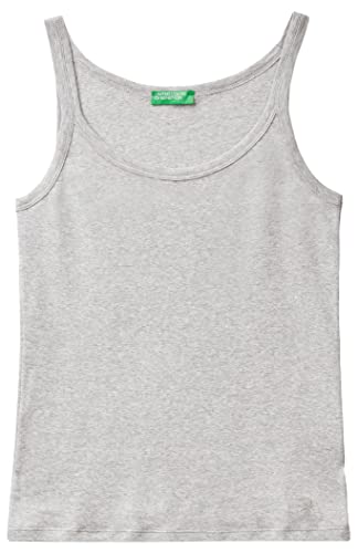 United Colors of Benetton Damska kamizelka Canotta Top, Szary (Grigio Melange 501), L