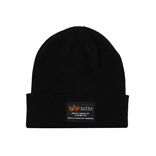 Alpha Industries Czapka beanie unisex Crew, czarny, jeden rozmiar