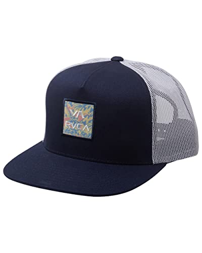 RVCA męska trucker czapka z daszkiem, Rvca Trucker z nadrukiem granatowy, jeden rozmiar