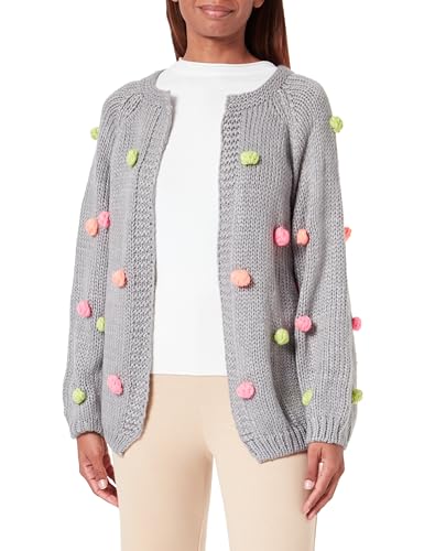 LIBBI Damski kardigan 12419392-LI01, szary, wielokolorowy, XL/XXL, szary, wielokolorowy., XL-XXL