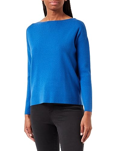Bestseller A/S Damski sweter VMNANCY LS Boatneck GA NOOS, Beaucoup Blue, L, Beaucoup Blue, L