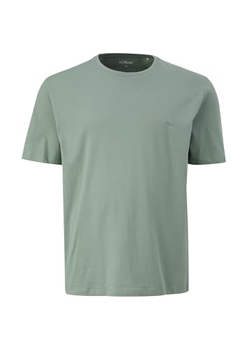 s.Oliver Sales GmbH & Co. KG/s.Oliver Męski T-shirt z logo Detal T-shirt z logo, zielony, 3XL