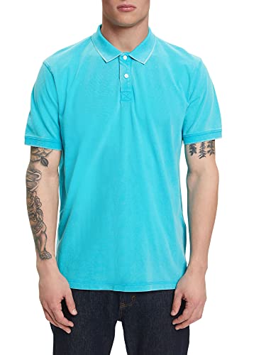 ESPRIT Męska koszulka polo, 023EE2K305, 380/AQUA Green, XS, 380 / Aqua Green, XS