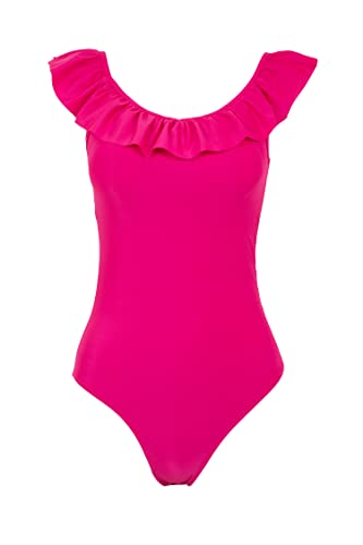 DeFacto Damski strój kąpielowy, regularny krój, tankini, bikini, damski kostium kąpielowy, kostium kąpielowy dla kobiet, Rosa, XS
