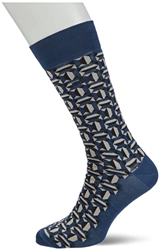 BOSS Męskie skarpety RS Geometric MC, Bright Blue438, 39-42