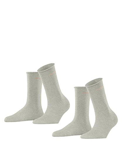 ESPRIT Kobiety Skarpety Basic Pure 2-Pack W SO Bawełna jednokolorowe 2 Pak, Szary (Storm Grey 3820), 35-38