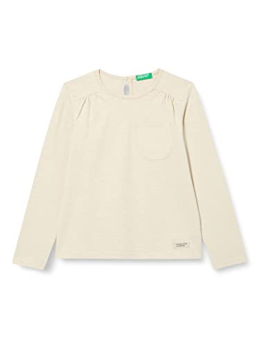 United Colors of Benetton Koszulka dziewczęca M/L 3F42G104N tunika nrująca, Bianco Sporco 32C, 98