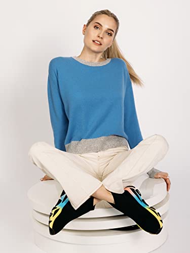 Mint & Mia Sweter damski, niebiesko-jasnoszary, normalny