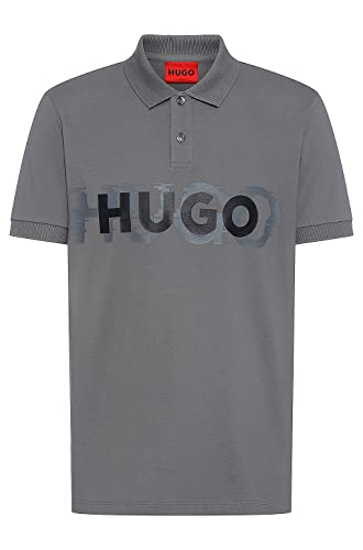 HUGO Męska koszulka polo Dristofano, Open Grey069, L
