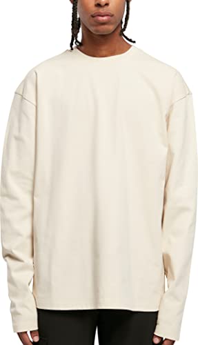 Urban Classics Męska koszulka z długim rękawem Ultra Heavy Oversized z długim rękawem, biały piasek, 5XL, Whitesand, 5XL