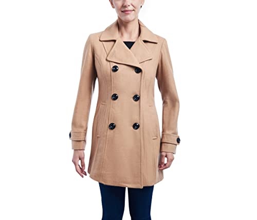 ANNE KLEIN Damski płaszcz groszkowy, Wielbłądzi, S