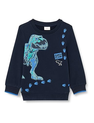 s.Oliver Junior chłopięca bluza z długim rękawem niebieska 128, niebieski, 128