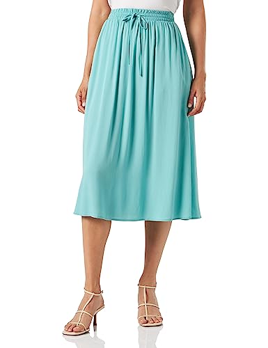 s.Oliver Damska spódnica midi plisowana, Blue Green, 36