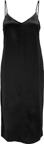 Bestseller A/S Damska ONLVICTORIA Satynowy pasek MID Dress NOOS W sukienka, czarna, XS, czarny, XS