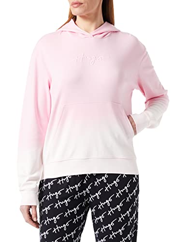 HUGO Damska bluza z kapturem Loungew, ciemny różowy 658, M, Dark Pink658, M