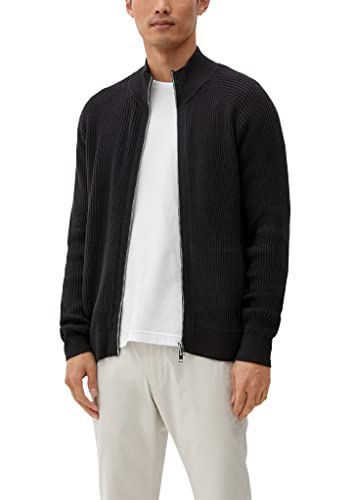 s.Oliver Męska kurtka z dzianiny, czarny, M