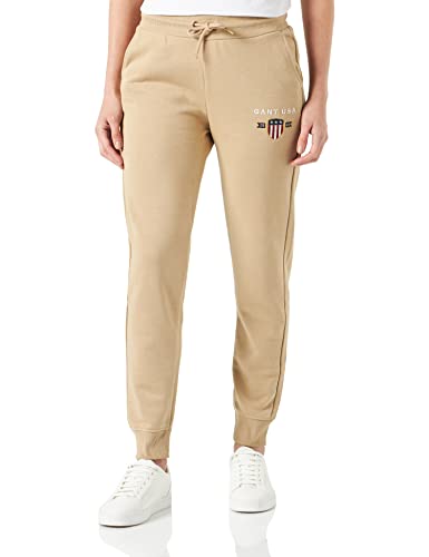 GANT Damskie spodnie dresowe D1. Banner Shield Sweat Pants spodnie rekreacyjne, ciemny khaki, standardowe