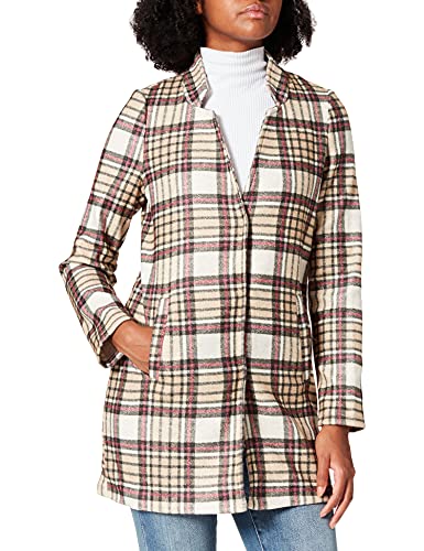Vero Moda Kurtka damska, Port Royale/Czeki: czarny/Płatki owsiane/Tygrysie Oko, M