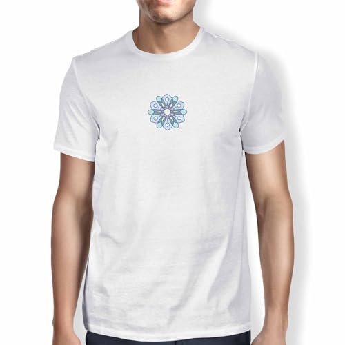 Green Fish, Basic męski T-shirt, 100% bawełna, Regular Fit, Digital Icon Printed, rozmiar: L, kolor: biały, biały, L