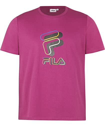 FILA Męski T-shirt BIBBIENA, Wild Aster, XS