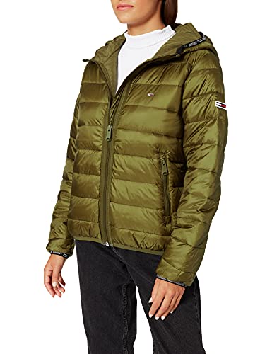 Tommy Jeans Damska kurtka z kapturem Tjw pikowana taśma, Northwood Olive, XXS