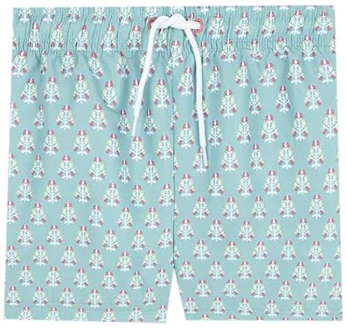 Gocco Chłopięce Traje DE BA✶O Estampado Indio kąpielówki, Turquesa Suave, 12 lat